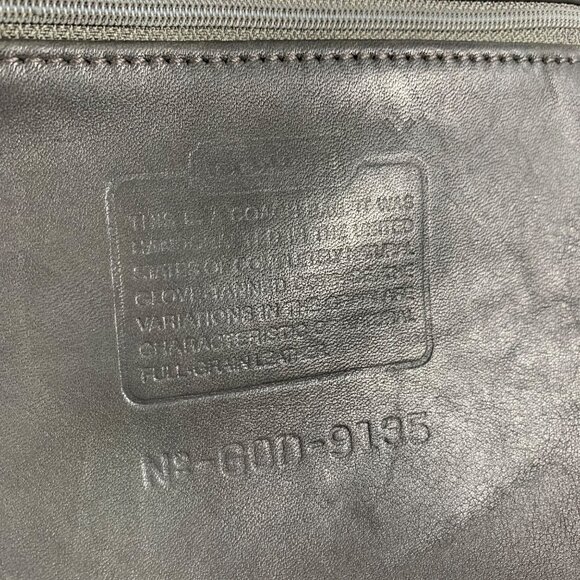 Y2K Coach 9135 Black Leather Slim Hippie Flap Saddle Bag Crossbody Bag USA - Picture 5 of 11